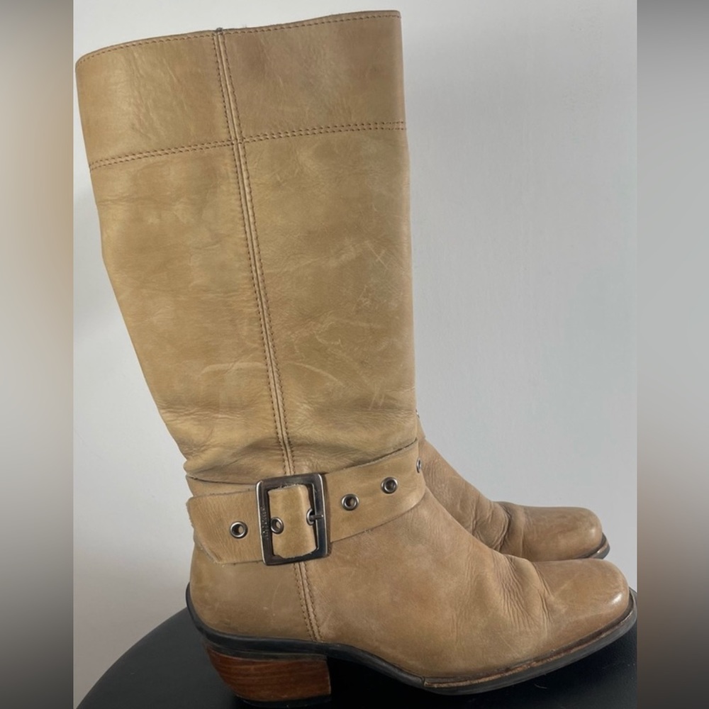 Wolky Womens Light Brown Fashion Zip Up Riding Fall Shoe Heel Boot Buckle Eu 40